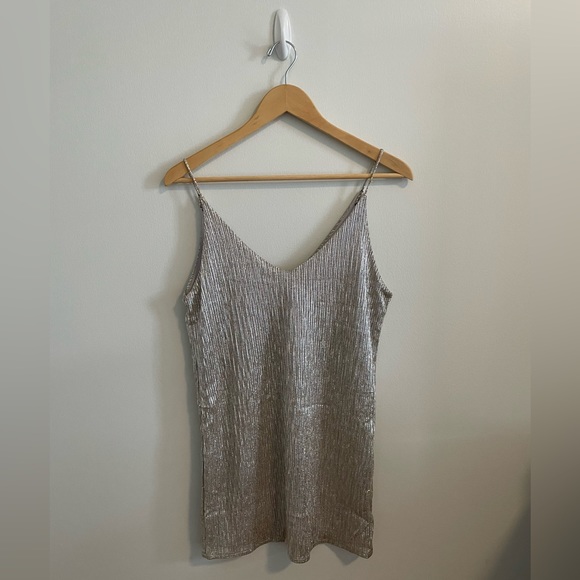 Host pick! 🎉 Amuse Society After Sunset Dress in Silver - Picture 13 of 15